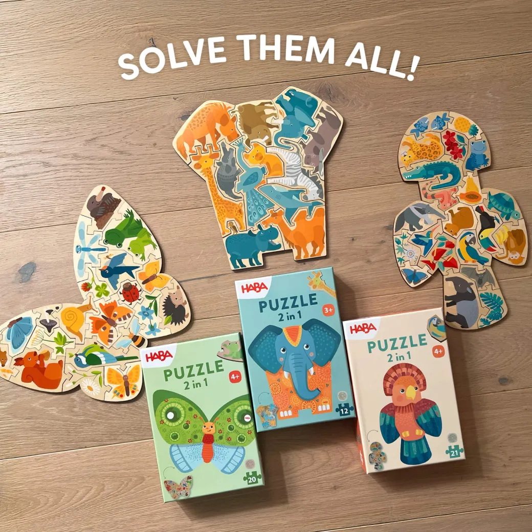 Parrot 2-in-1 Wooden Puzzle