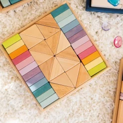 Pastel Duo Wooden Block Set