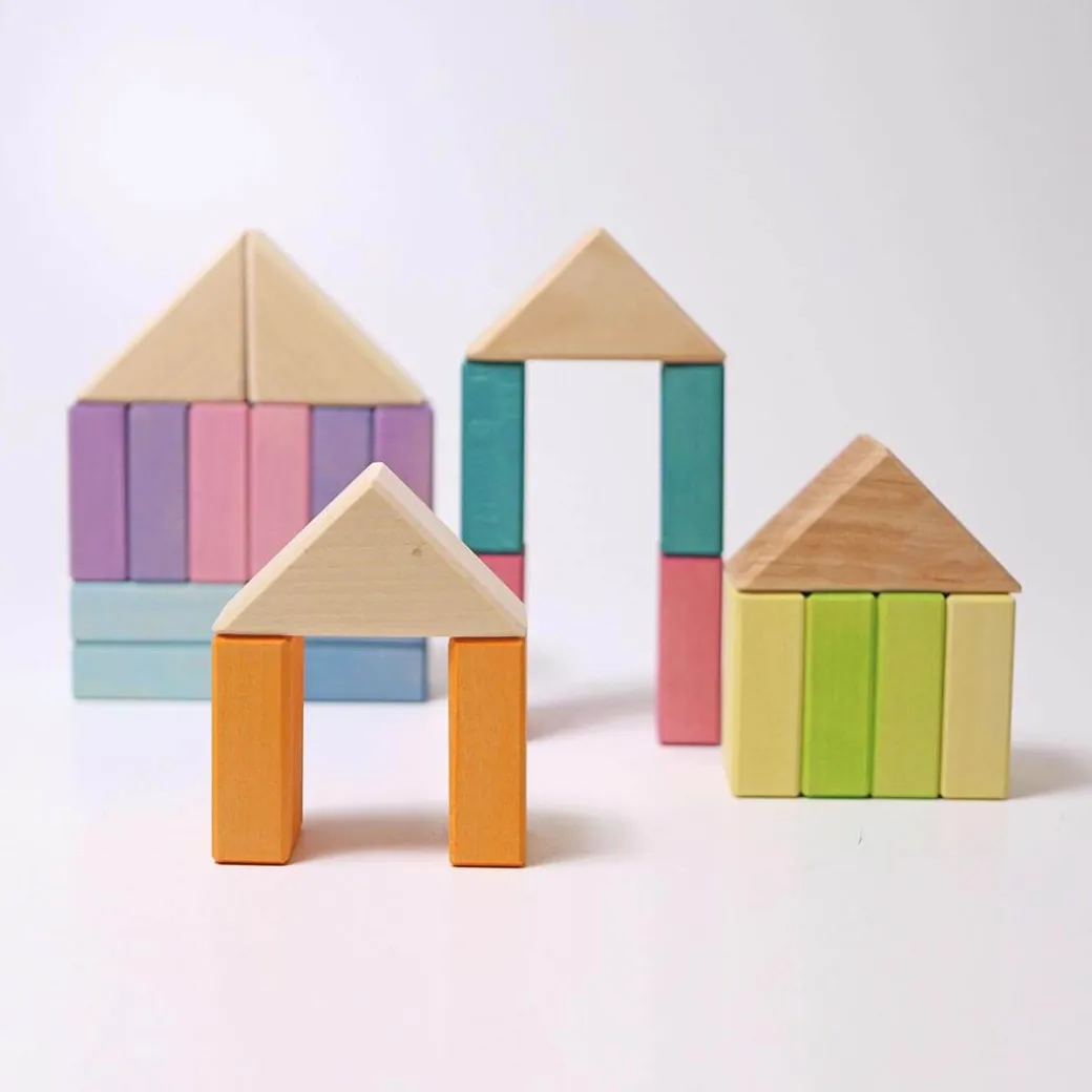 Pastel Duo Wooden Block Set