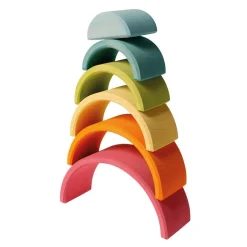 Pastel Wooden Rainbow Tunnel - 6 Pieces