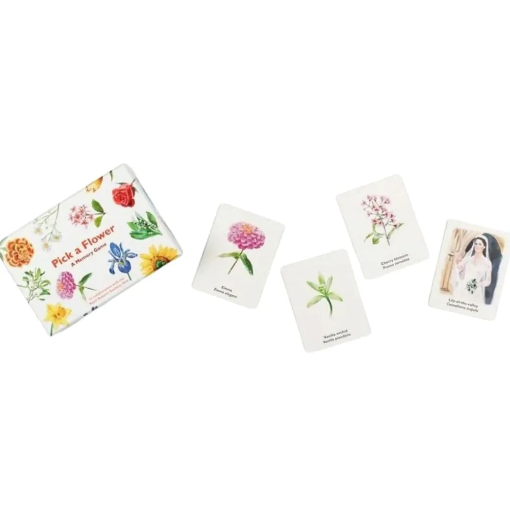 Pick a Flower Memory Card Game