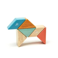 Pocket Pouch Prism Wooden Magnetic Blocks - Sunset