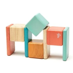 Pocket Pouch Wooden Magnetic Blocks - Sunset