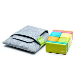 Pocket Pouch Wooden Magnetic Blocks - Tints