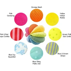 Rainbow Fabric Baby Ball