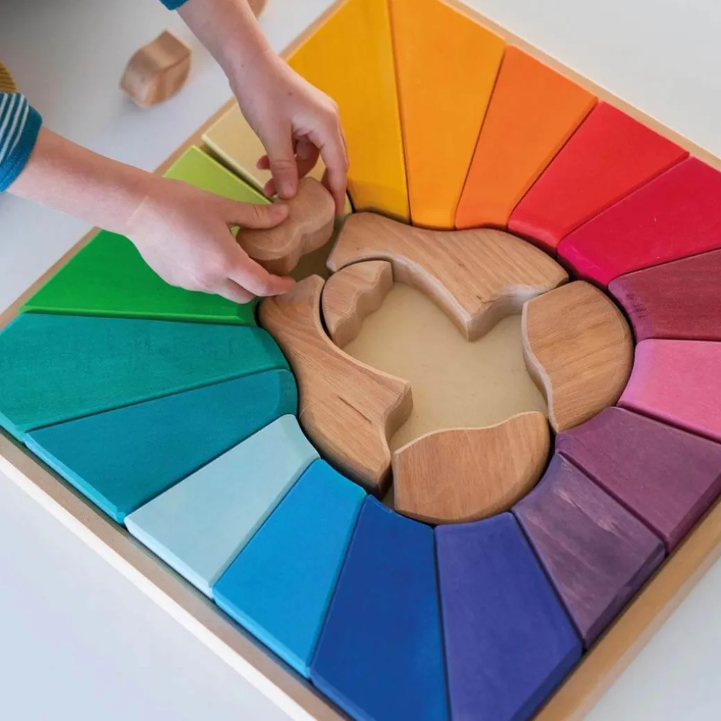 Rainbow Lion Wooden Puzzle