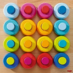 Rainbow Whirls Pegs & Rings Game