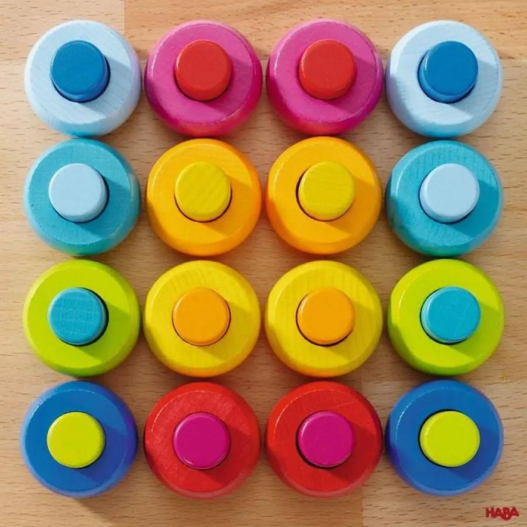 Rainbow Whirls Pegs & Rings Game