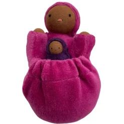 Raspberry Pink Pocket Mama Waldorf Doll