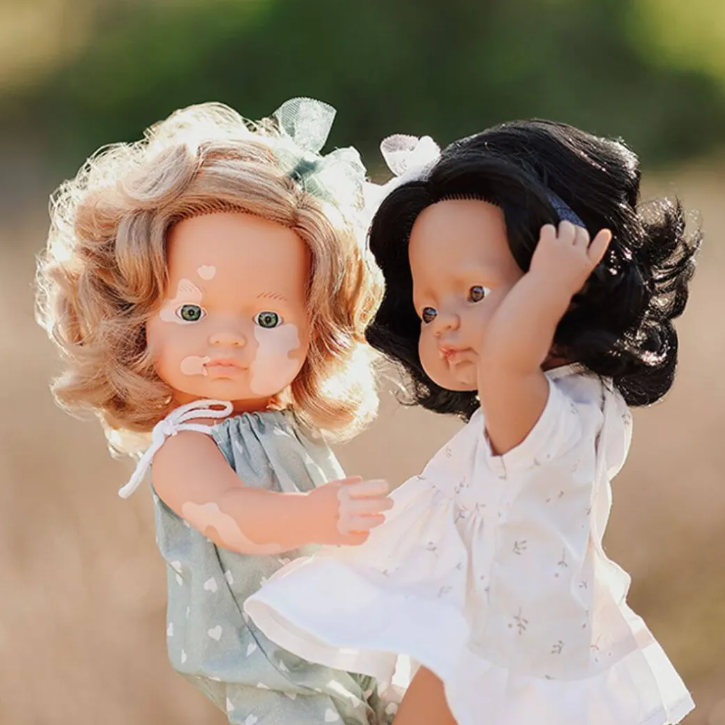Realistic Montessori Doll - White Girl with Vitiligo
