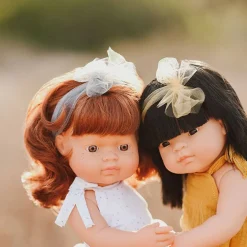 Realistic Montessori Doll - White Girl with Red Hair