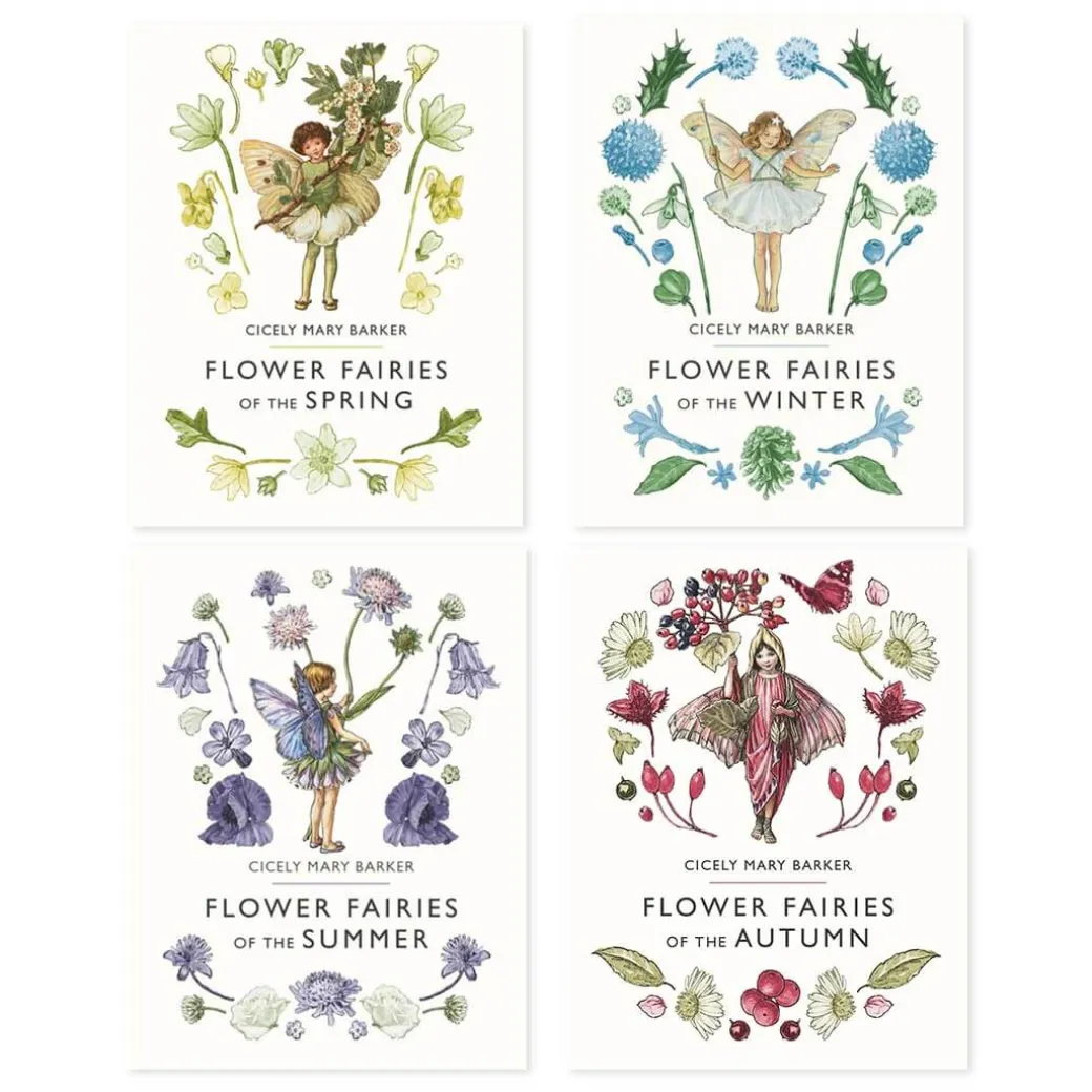 Set of Four Seasonal Flower Fairy Books by Cicely Mary Barker