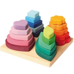 Shapes and Colors - Wooden Stacking and Sorting Toy