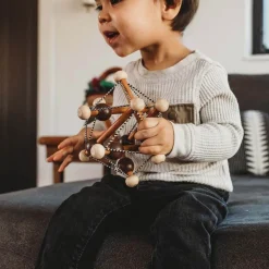 Skwish Wooden Baby Rattle & Teething Toy