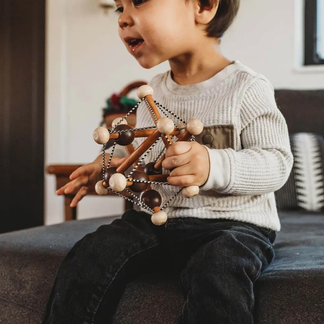 Skwish Wooden Baby Rattle & Teething Toy