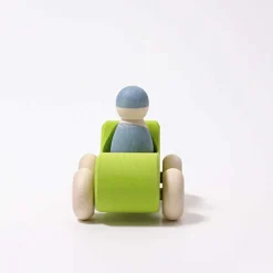 Small Green Convertible - Wooden Toy Car