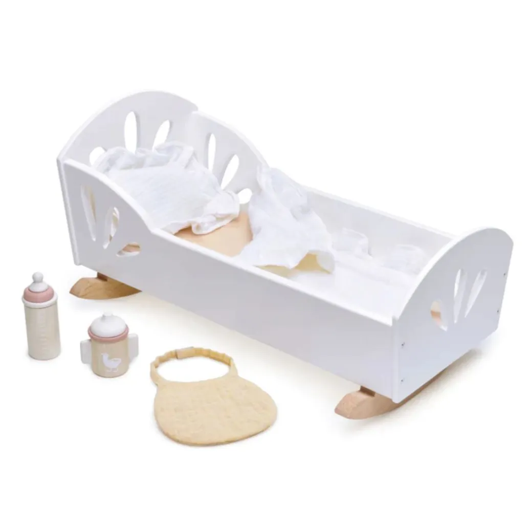 Sweet Wooden Swan Dolly Bed