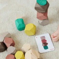 Towering Wooden Stones Block Set