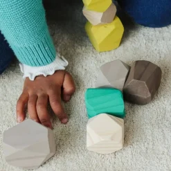 Towering Wooden Stones Block Set