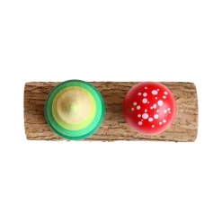 Tree & Mushroom Wooden Top Set