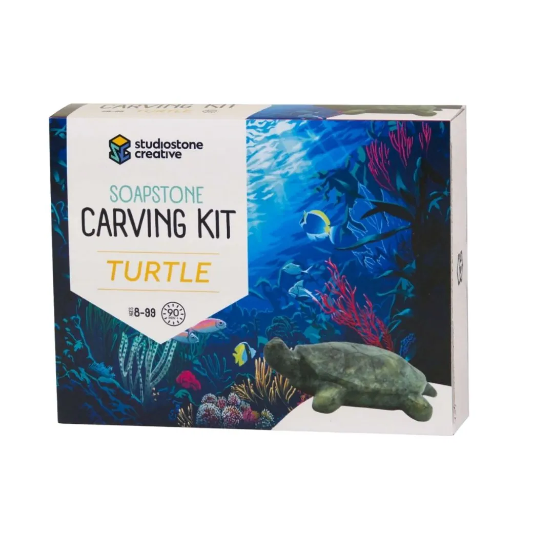 Turtle Soapstone Carving Kit