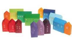 Village Building Blocks Set