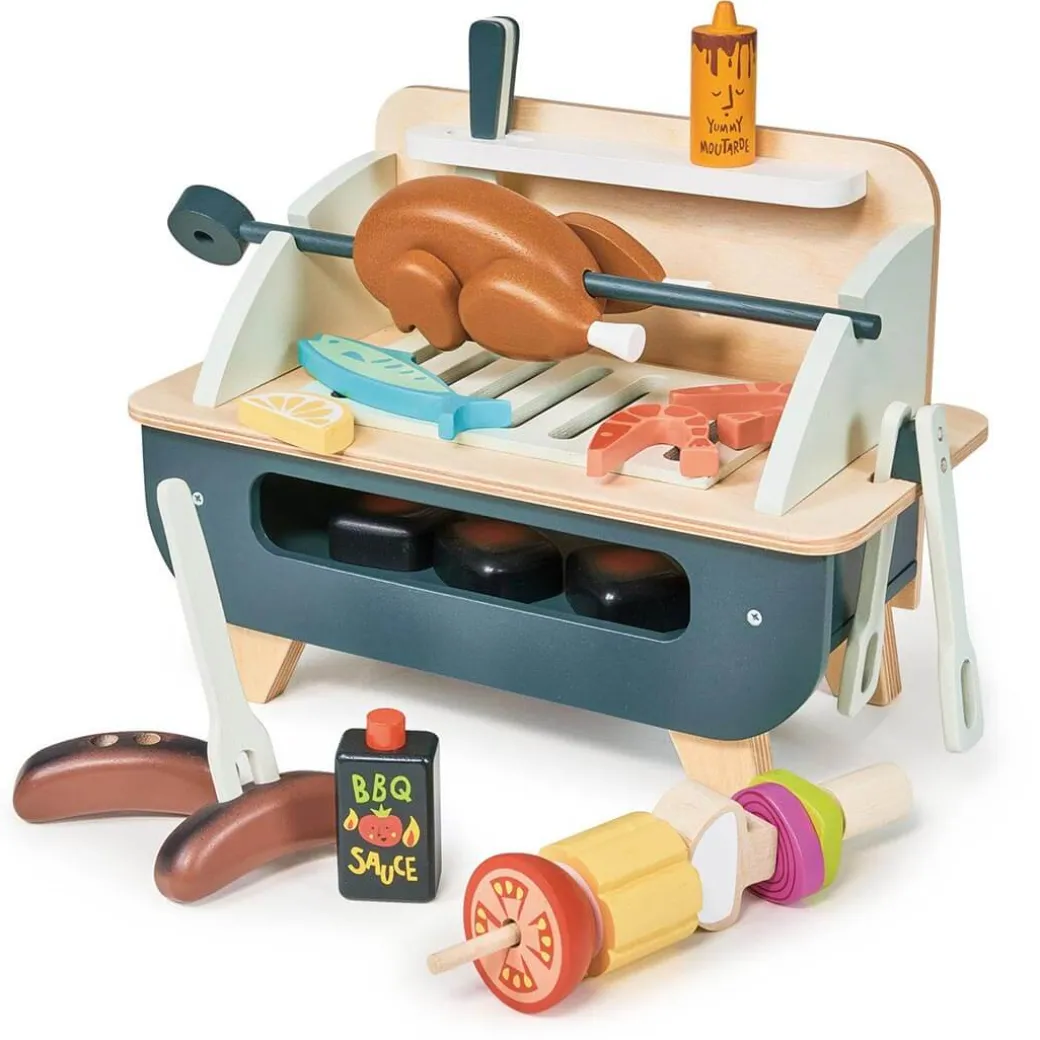 Wooden Barbeque Play Set