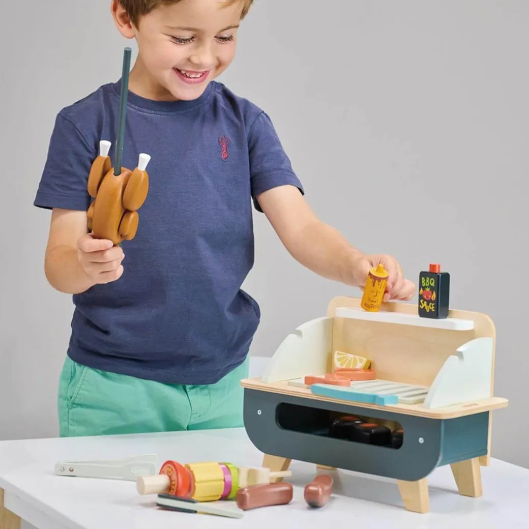 Wooden Barbeque Play Set
