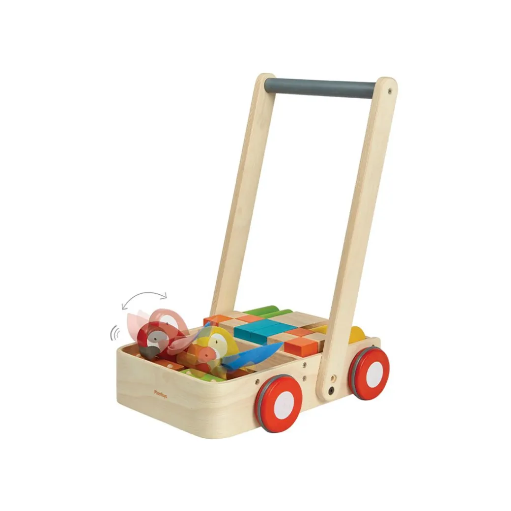 Wooden Bird Walker Wagon