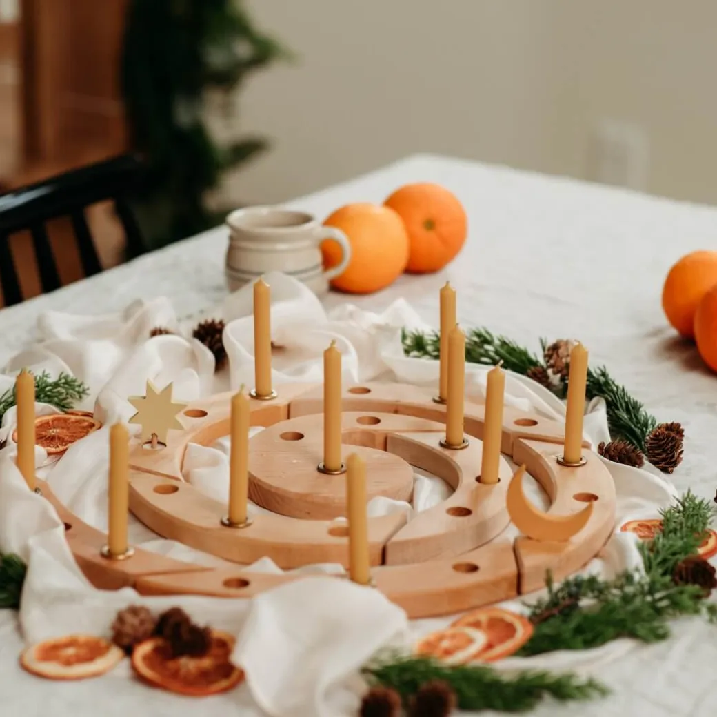 Wooden Birthday / Advent Spiral