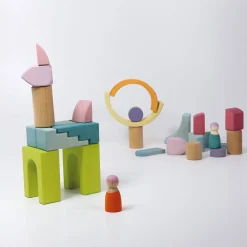 Wooden Building World Cloud Play Set