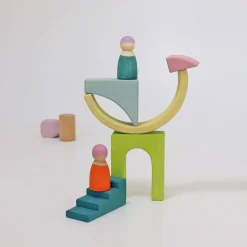 Wooden Building World Cloud Play Set