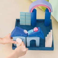 Wooden Building World Polar Light Set