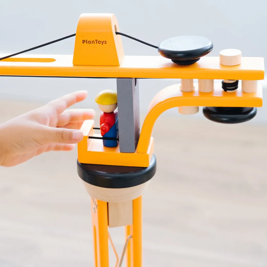 Wooden Construction Toys Crane Set
