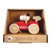 Wooden Dog Race Car