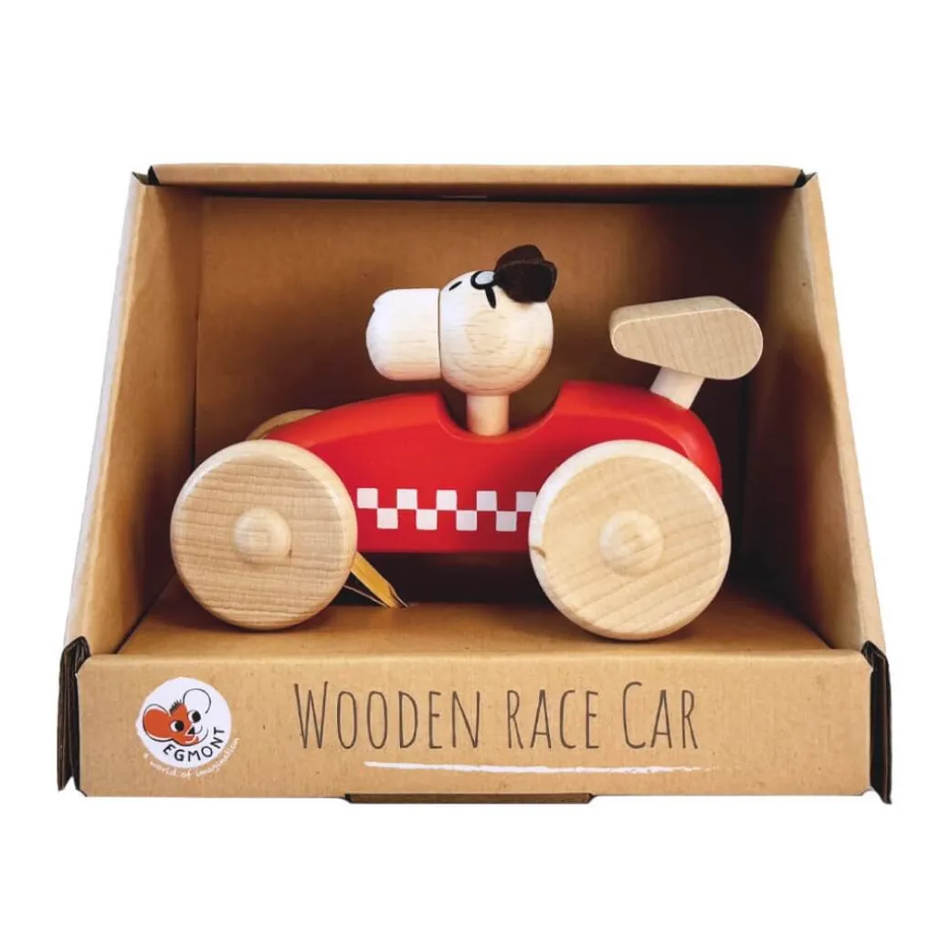Wooden Dog Race Car