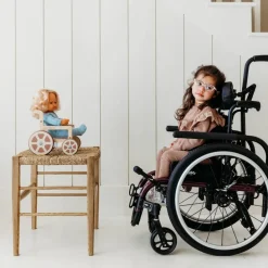 Wooden Doll Wheelchair
