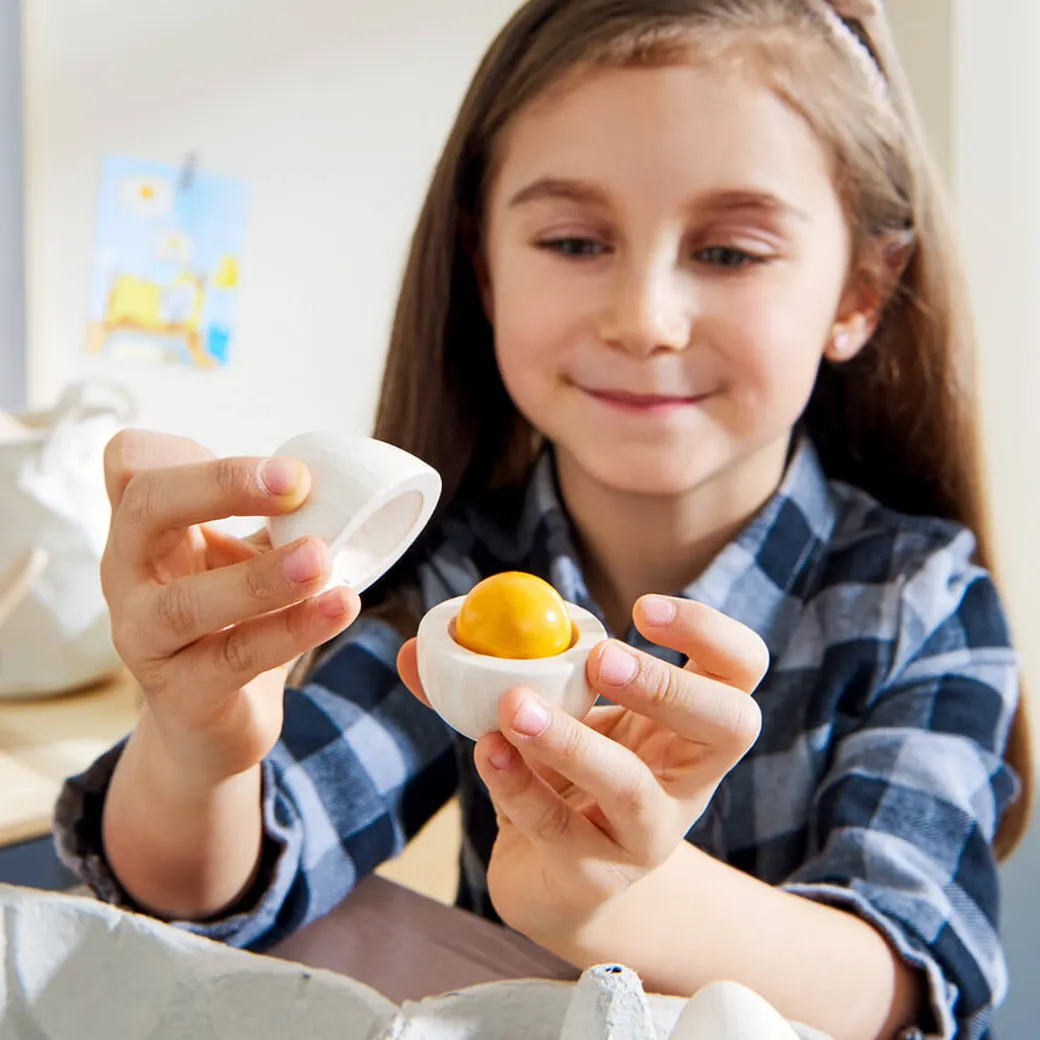 Wooden Eggs Play Food Set