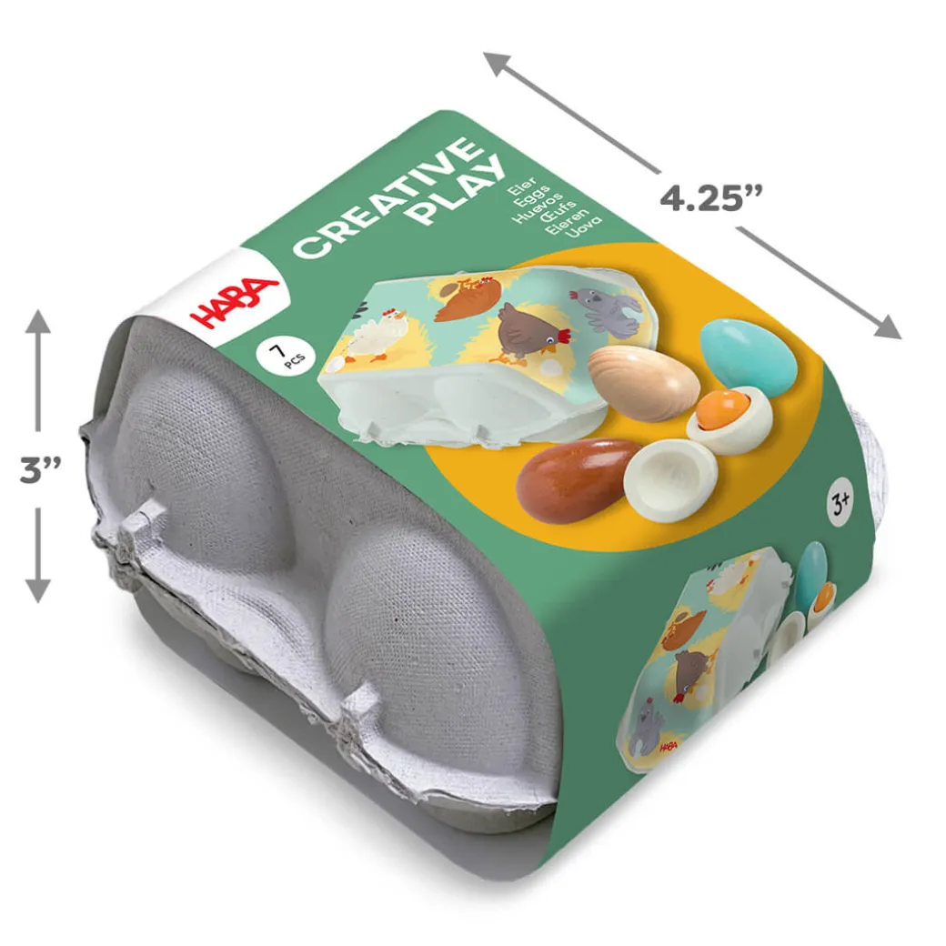 Wooden Eggs Play Food Set