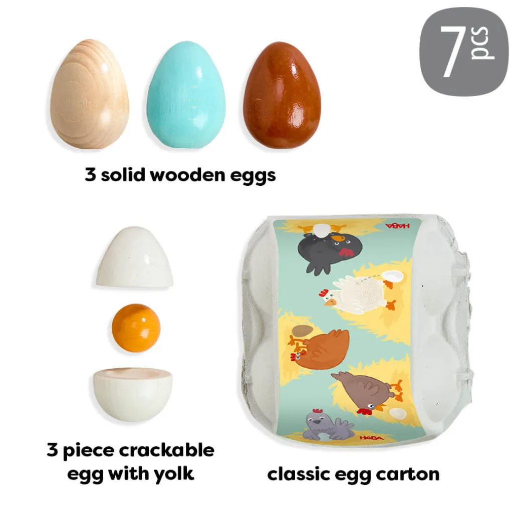 Wooden Eggs Play Food Set
