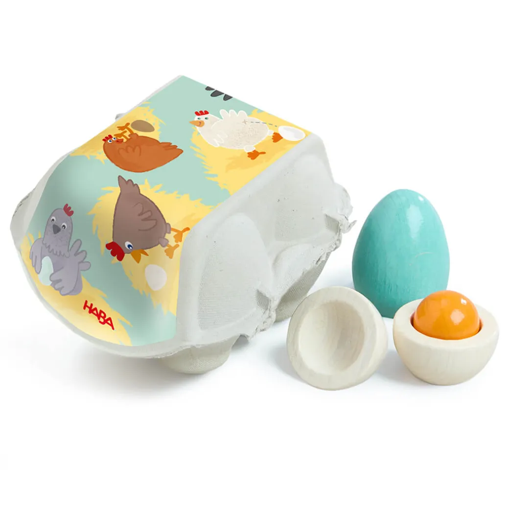 Wooden Eggs Play Food Set