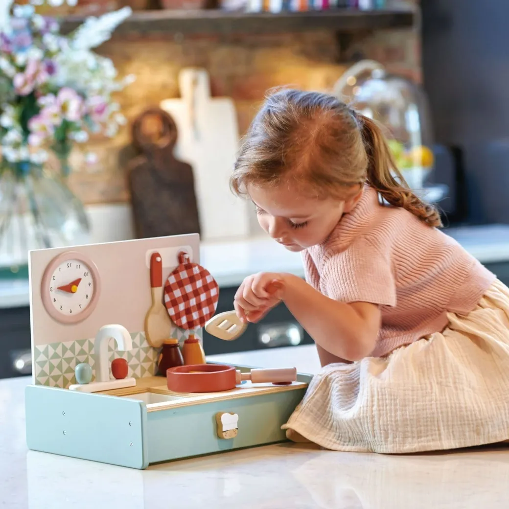 Wooden Fold-Away Mini Kitchenette
