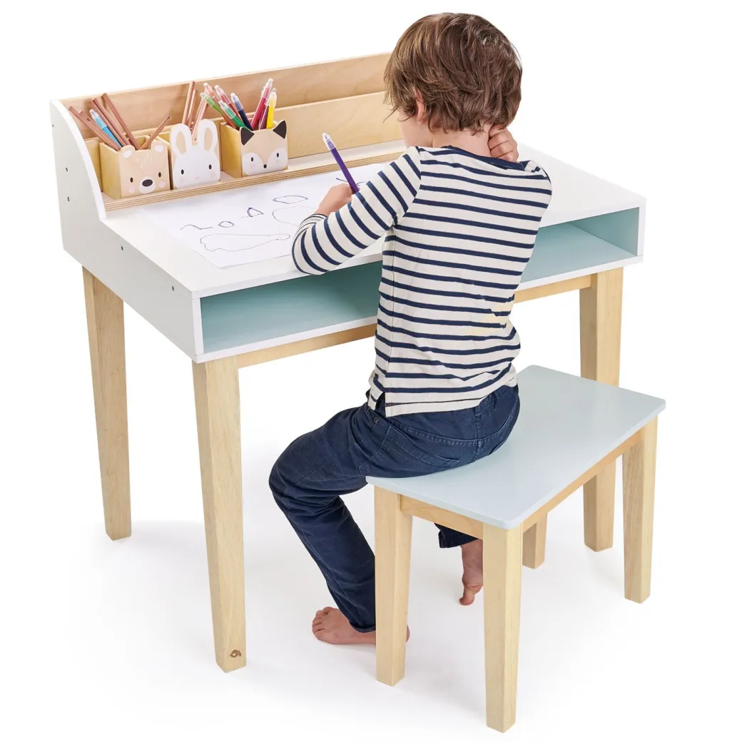 Wooden Forest Friends Desk and Chair