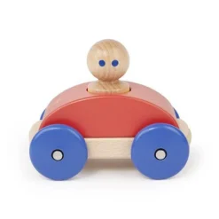 Wooden Magnetic Racer - Red