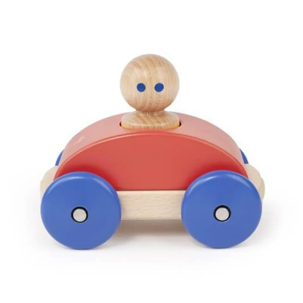Wooden Magnetic Racer - Red