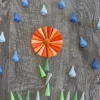 Wooden Mandala Set, Blue Raindrops