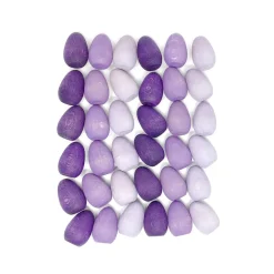 Wooden Mandala Set, Purple Eggs
