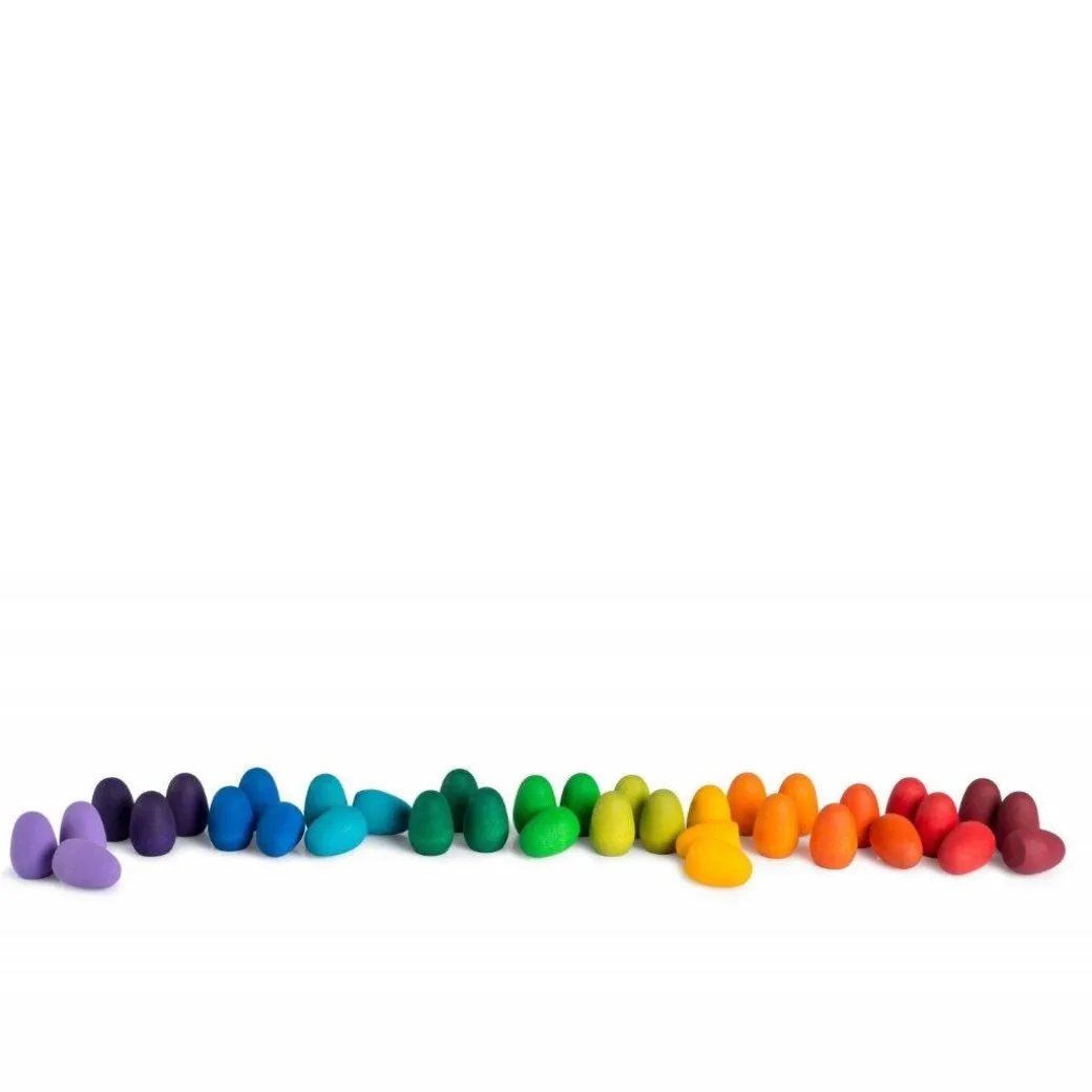 Wooden Mandala Set - Rainbow Eggs