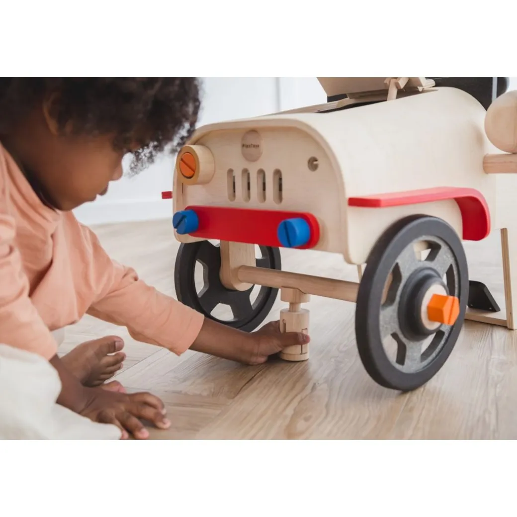 Wooden Motor Mechanic Car Repair Set