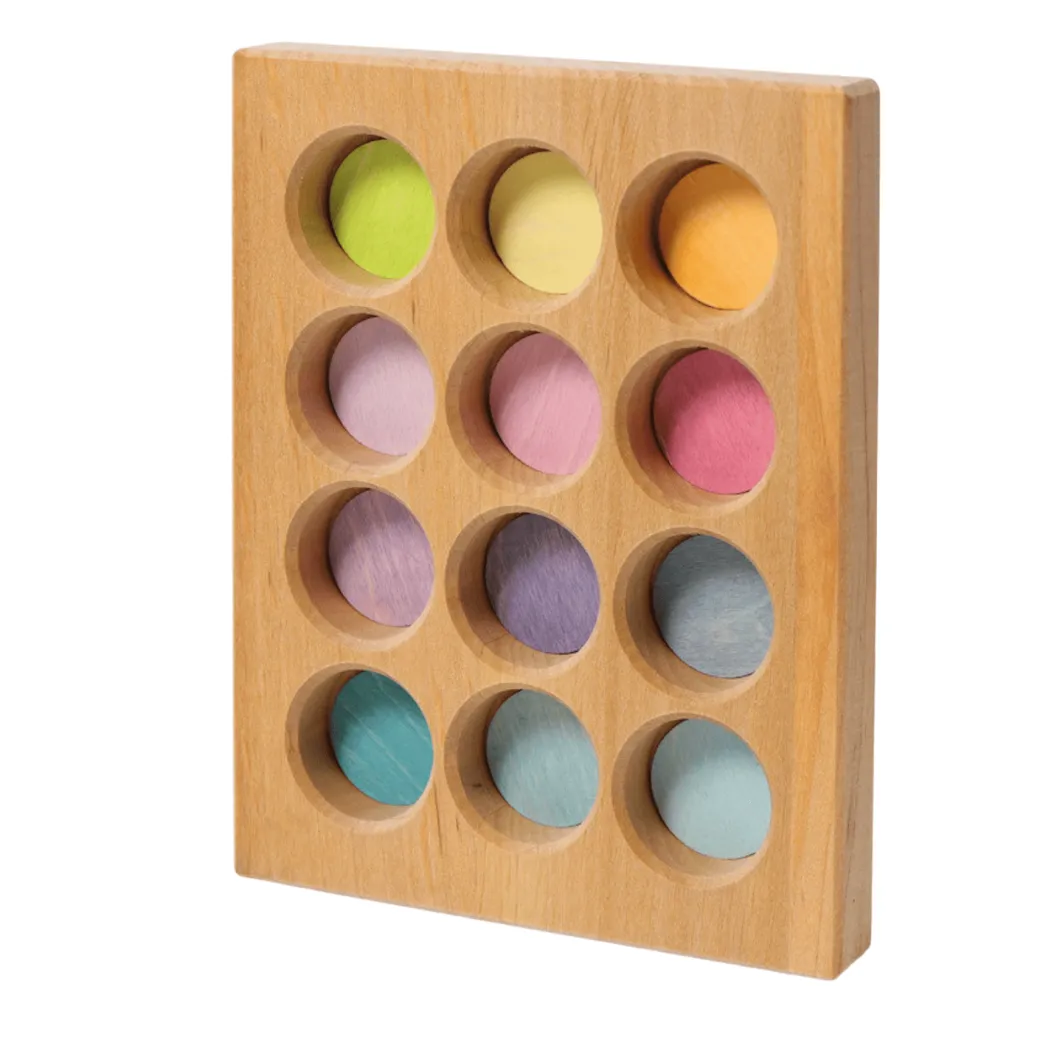 Wooden Pastel Sorting Board